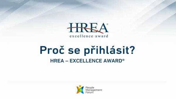 Přihlašte svůj HR projekt do dalšího ročníku HREA - Excellence Award®
